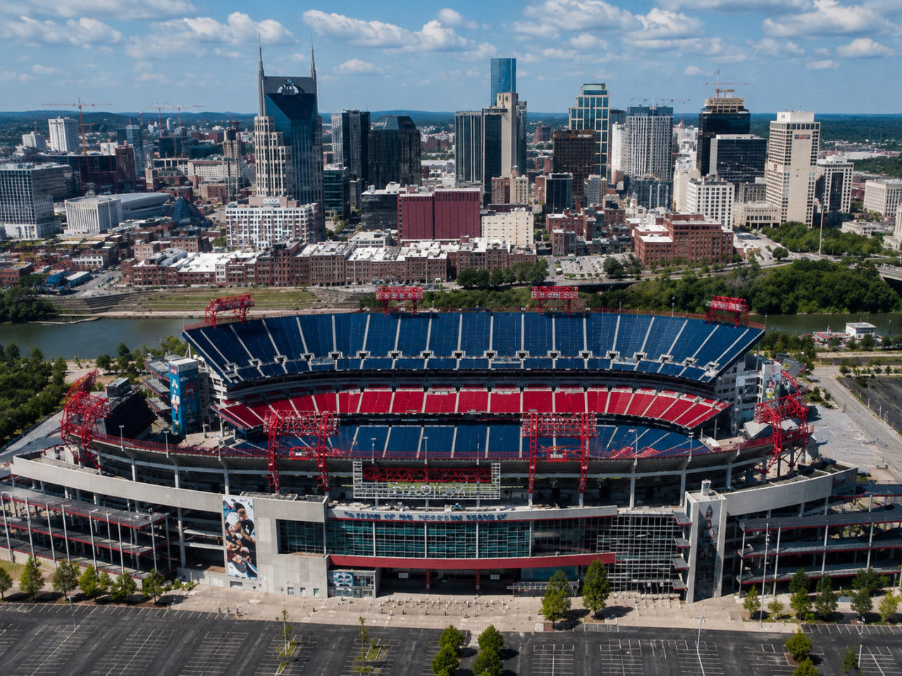 Tennessee Titans home stadium on game day